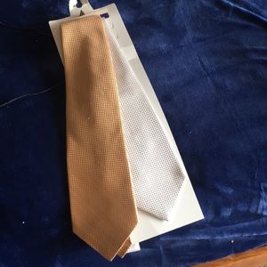 Pack of two silk ties. Pronto uomo. New